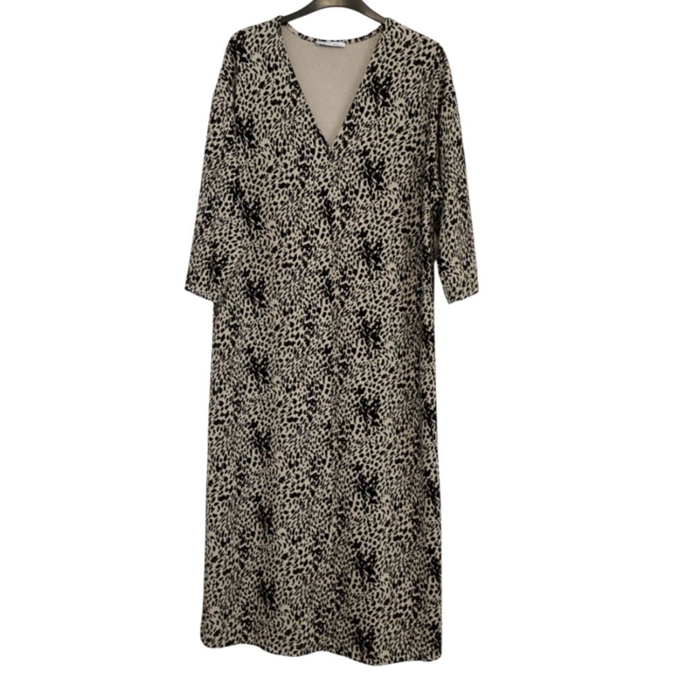 Zara Deep Vneckiline Drop Waist Maxi Dress - Picture 8 of 8